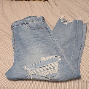 American Eagle Distressed Mom Jeans